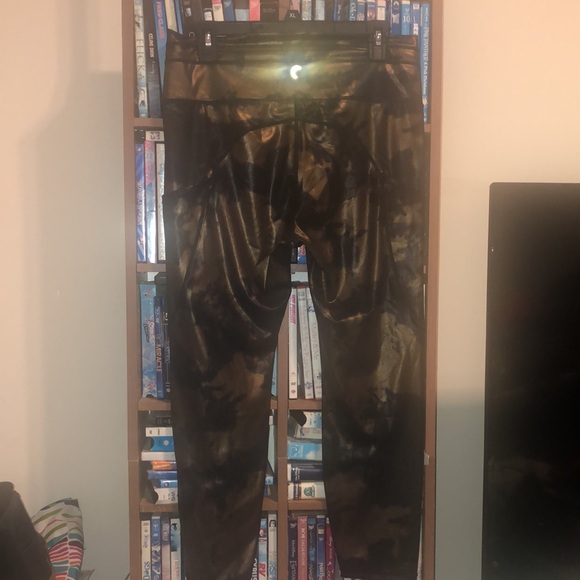 Zyia Hendrix Active Metallic 7/8 Luxe Leggings Sz 14-16 - Picture 7 of 16